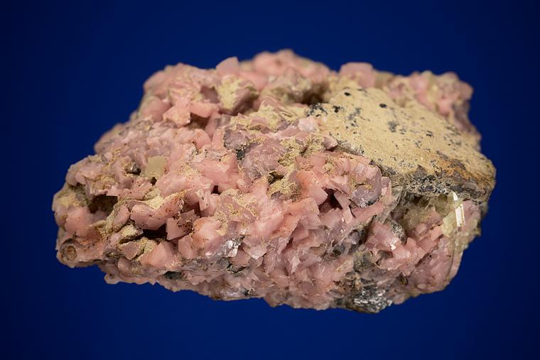 SPHALERITE on RHODOCHROSITE